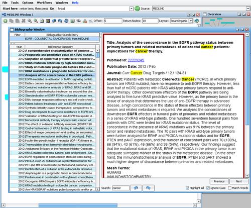Drill down to read the literature supporting a relationship
