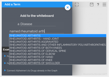 Vizit Research tutorial menu selection